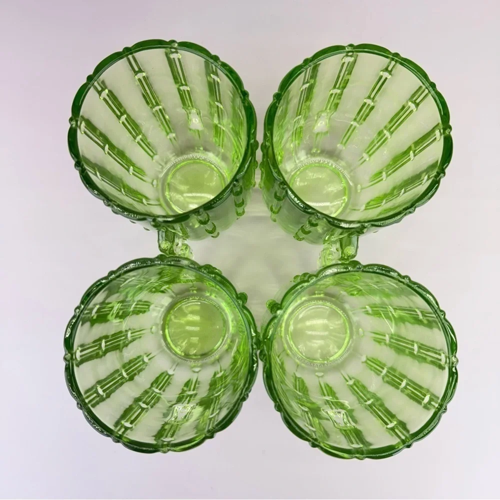 John Lewis Green Glass Cactus Tumblers Glasses